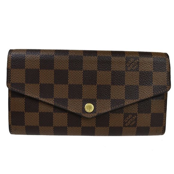 Authenticated Used Louis Vuitton LOUIS VUITTON Wallet Damier Men's Women's  Long Zippy N60046 Round 